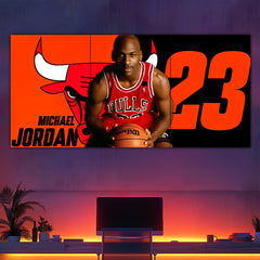 MJ Legendary Bulls Split Poster