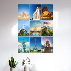 Monuments Block Kit (Set Of 9)