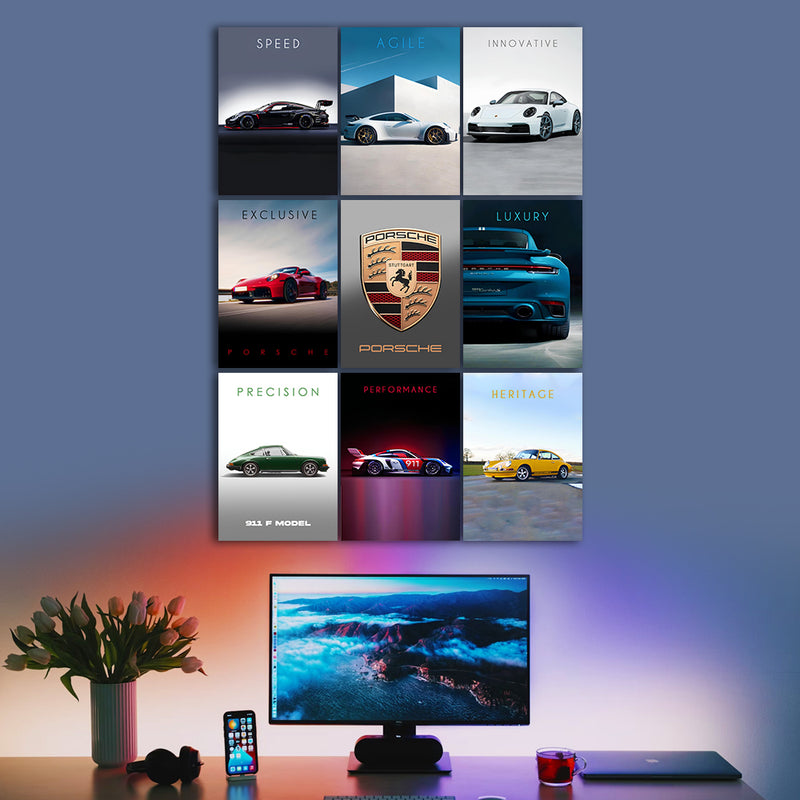 Porsche Block Kit (Set Of 9)