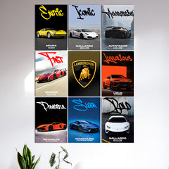 Lamborghini Block Kit (Set Of 9)