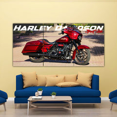 Harley Davidson Street Slide Split Poster