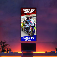 Biker by Heart, Rider by Soul Split Poster