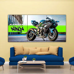 Ninja Kawasaki H2r Split Poster