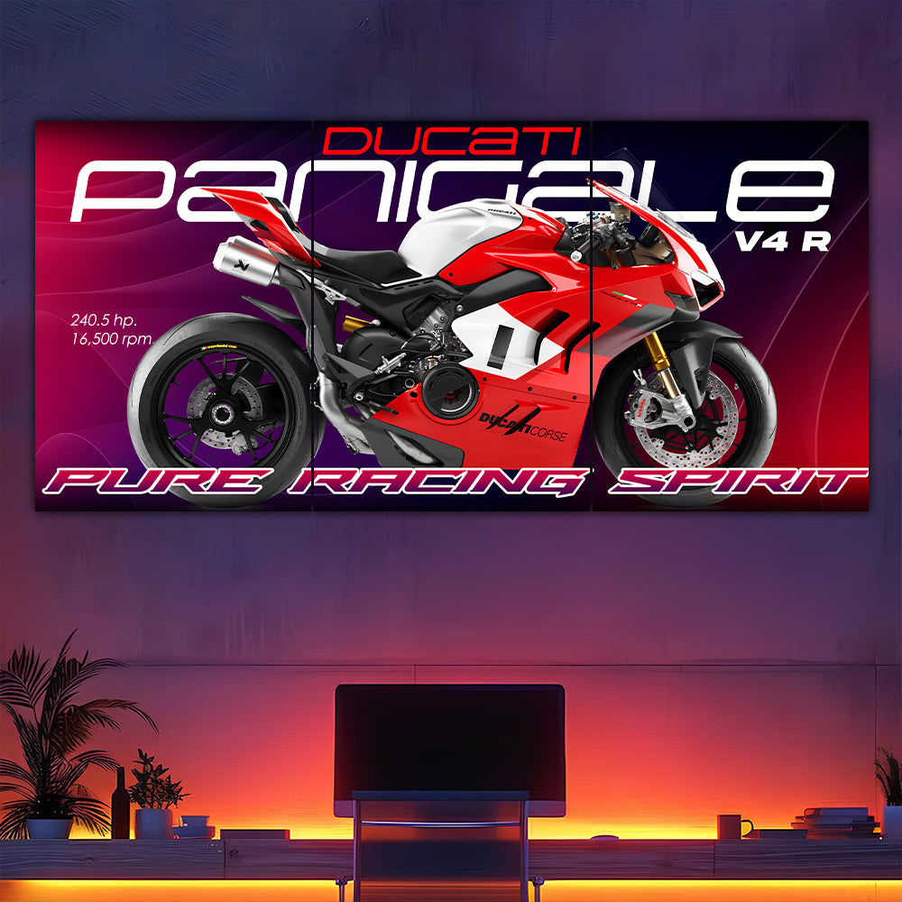 Ducati Panigale V4 Split Poster