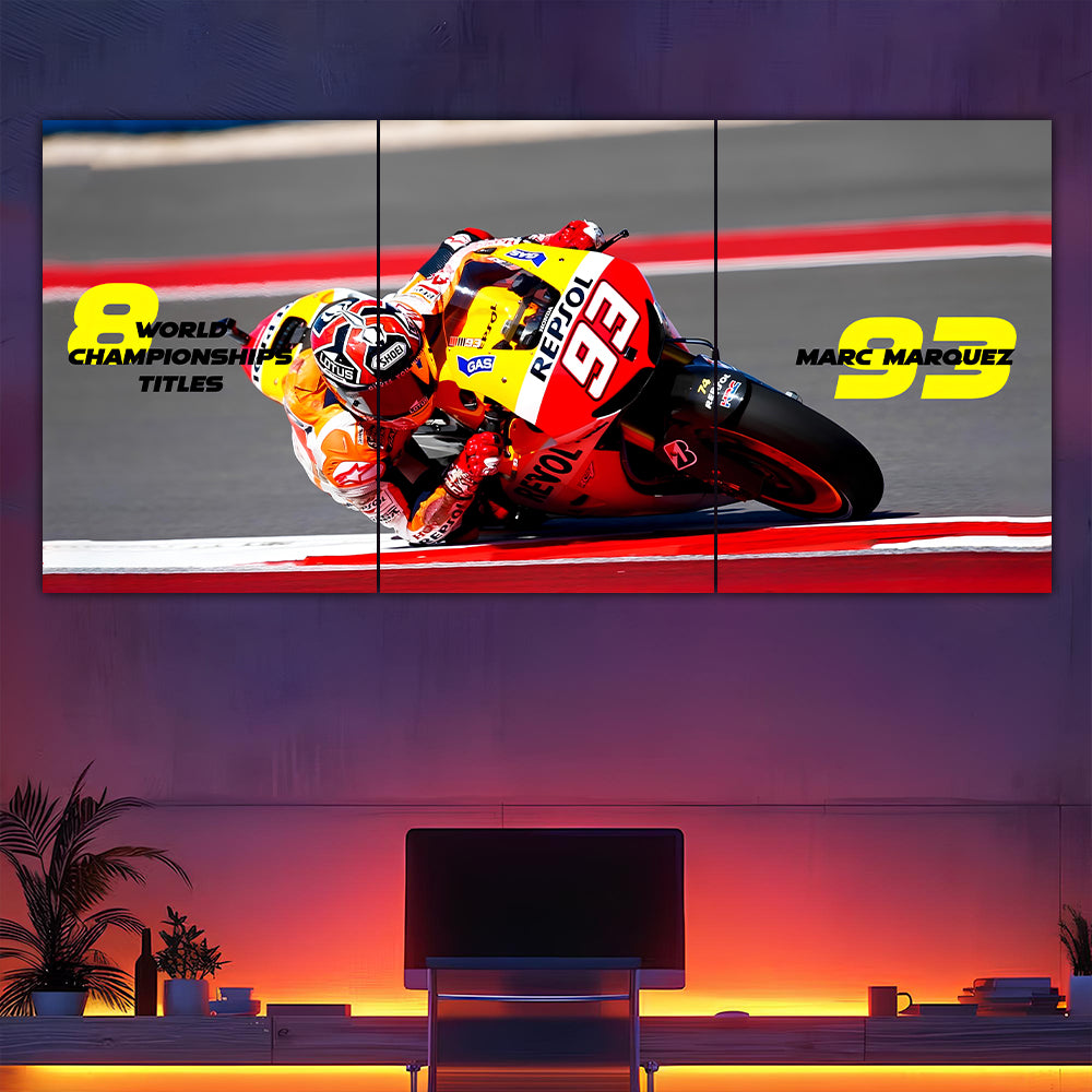 Marc Marquez World Champion Split Poster