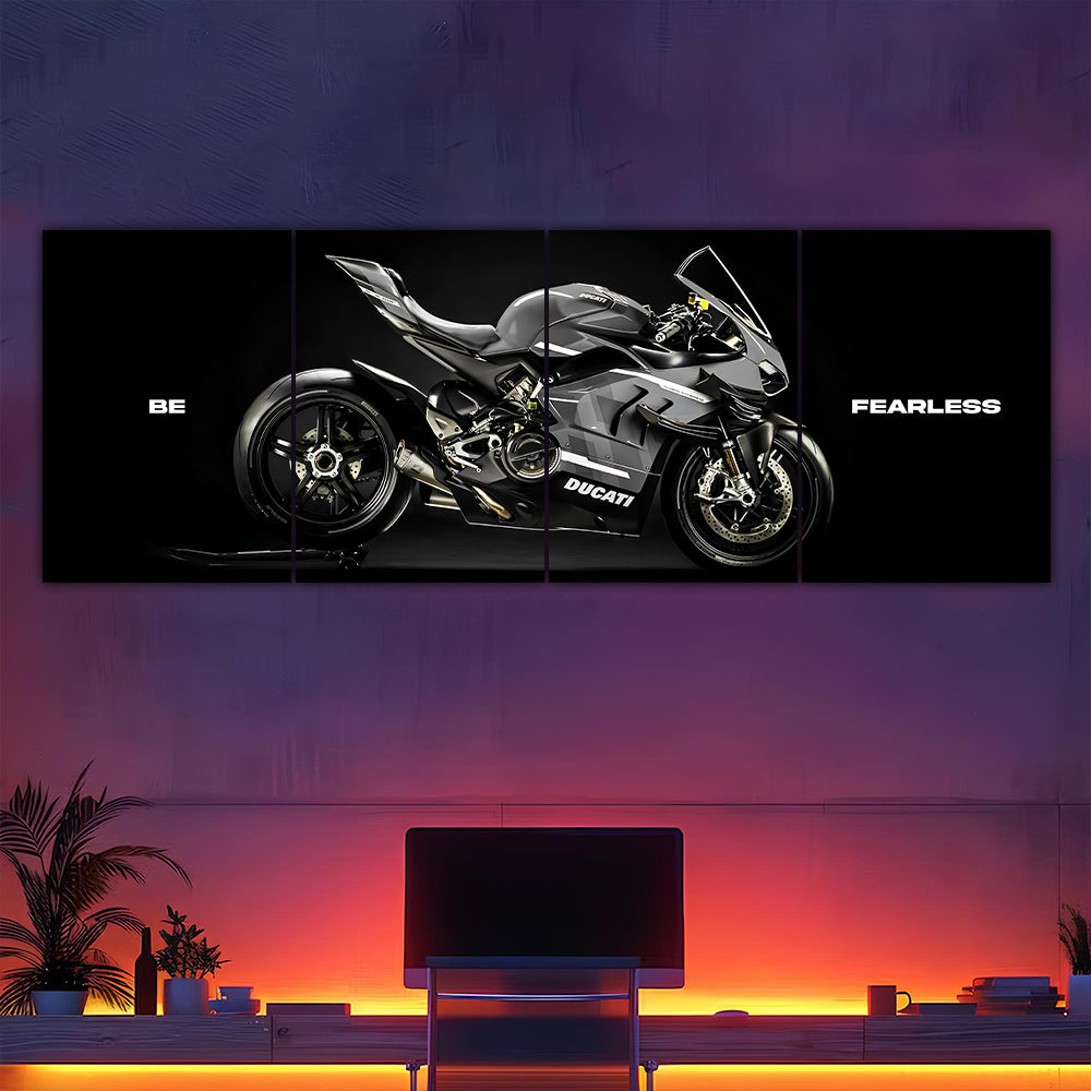 "Be Fearless" Ducati Superleggera V4 Split Poster