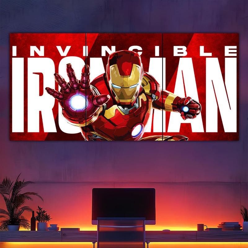 Invincible Iron Man Split Design Poster