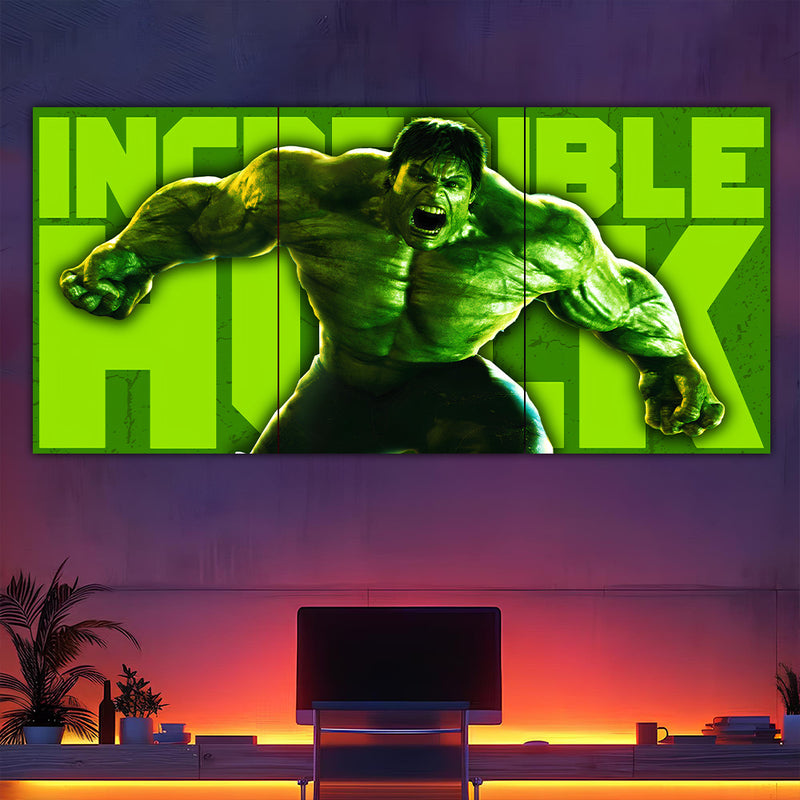 Incredible Hulk Split Poster
