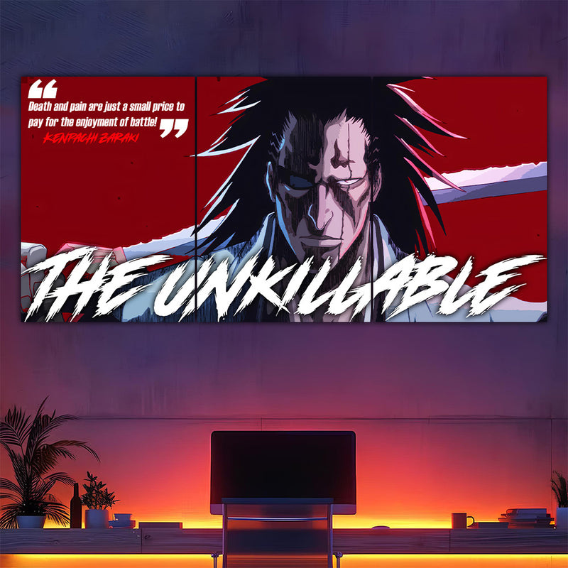 Kenpachi Zaraki Quote Split Poster