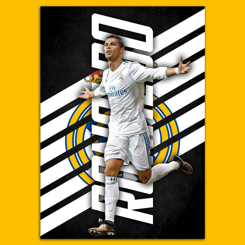 CR7 Real Madrid (Stripe Design) Poster