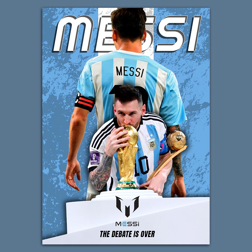 Messi "The Debate Is Over" Poster