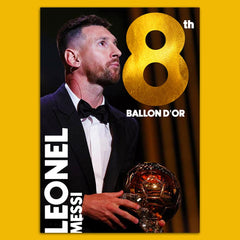 Messi 8th Ballon Dor Poster