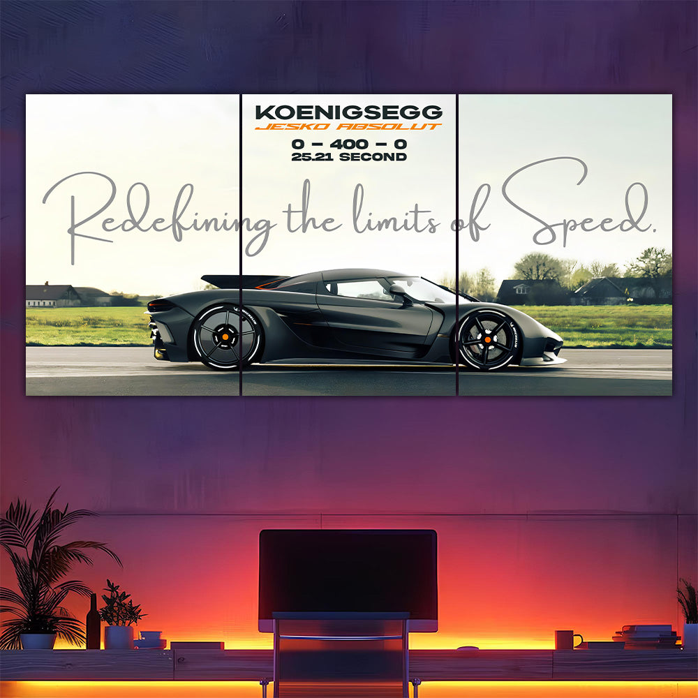 Koenigsegg Jesko Absolut Split Poster