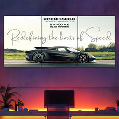 Koenigsegg Jesko Absolut Split Poster