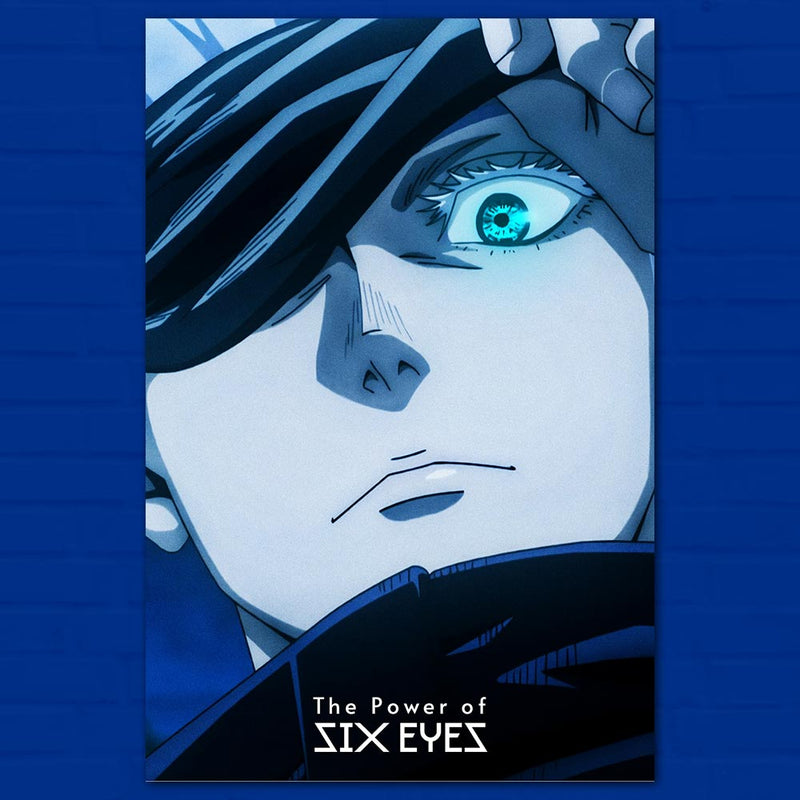 Gojo Six Eyes Poster