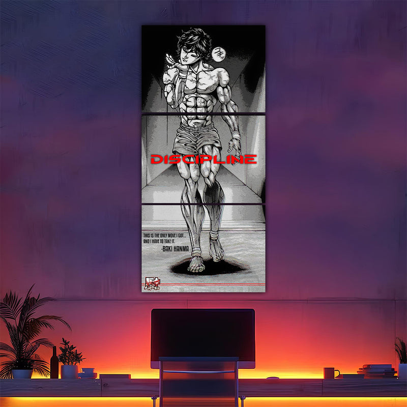 Baki Discipline Split Poster