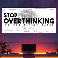 Stop Overthinking Split Poster