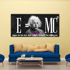 Albert Einstein Quote Split Poster