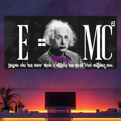 Albert Einstein Quote Split Poster