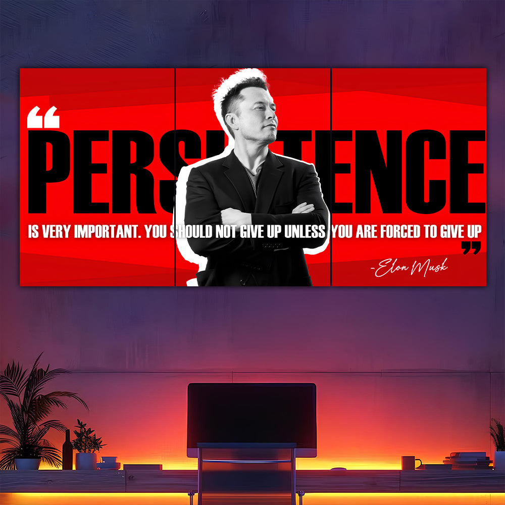 Elon Musk Quote Split Poster