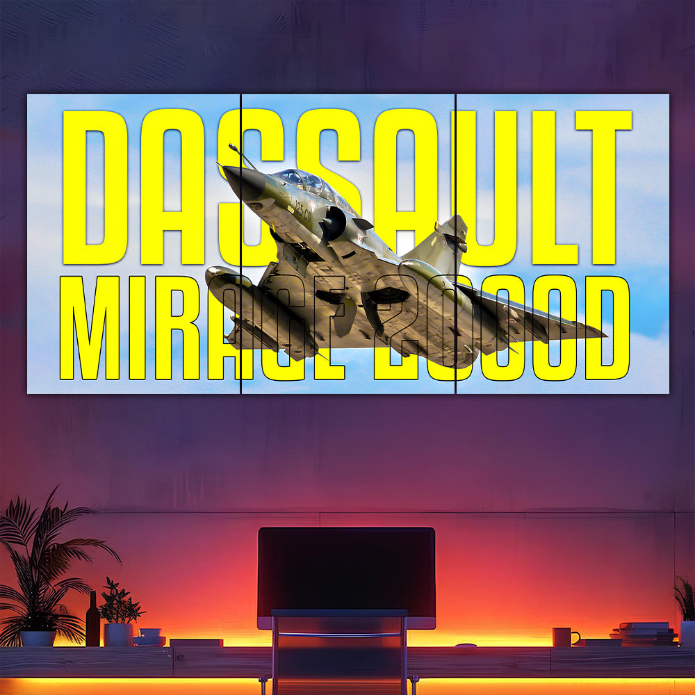 Dassault Mirage 2000D Split Poster