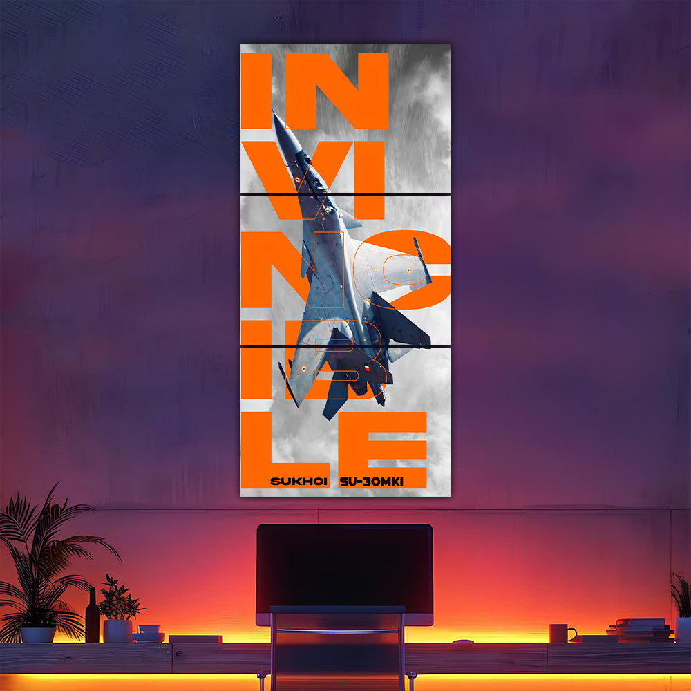 SUKHOI SU30 MKI Invincible Split Poster