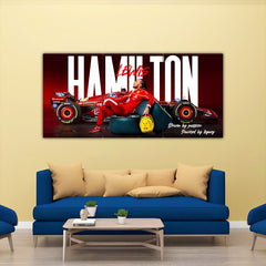 Lewis Hamilton | Ferrari Split Poster