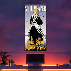 Ichigo Kurosaki Soul Reaper Split Poster