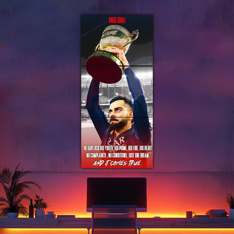 Virat Finally Lifts The Trophy Split Design
