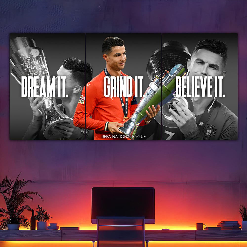 Ronaldo Nations League Split Poster