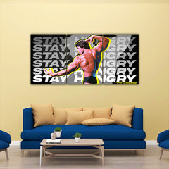 Arnold Schwarzenegger Stay Hungry Split Poster