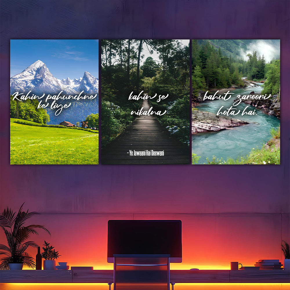 YJHD Travel Quote Split Poster