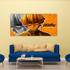 Zenitsu Thunder Breathing 7 Form Split Poster