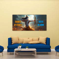 Shri Ram Quote Split Poster