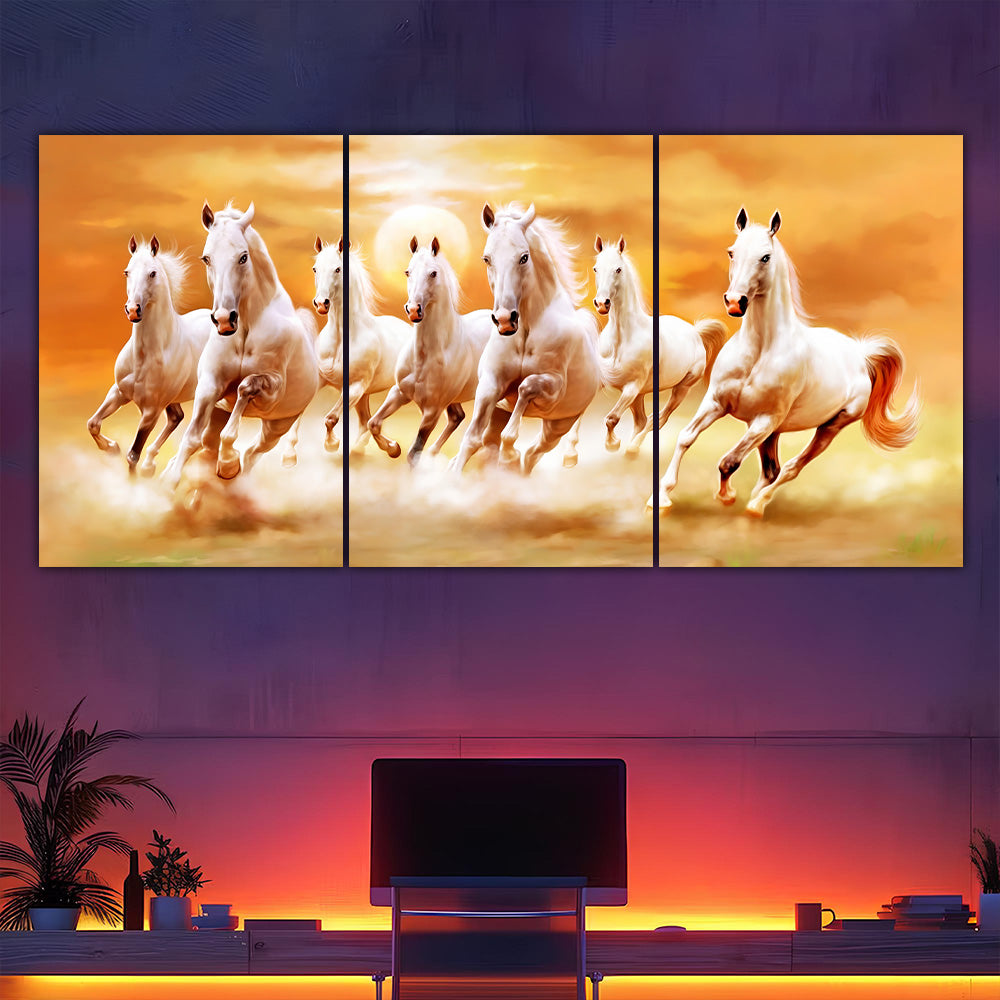 Seven Horses Split Poster