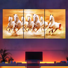Seven Horses Split Poster