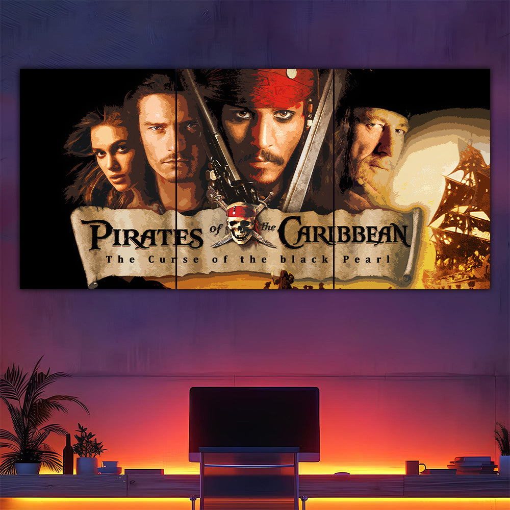 Pirates of the Caribbean Split Poster