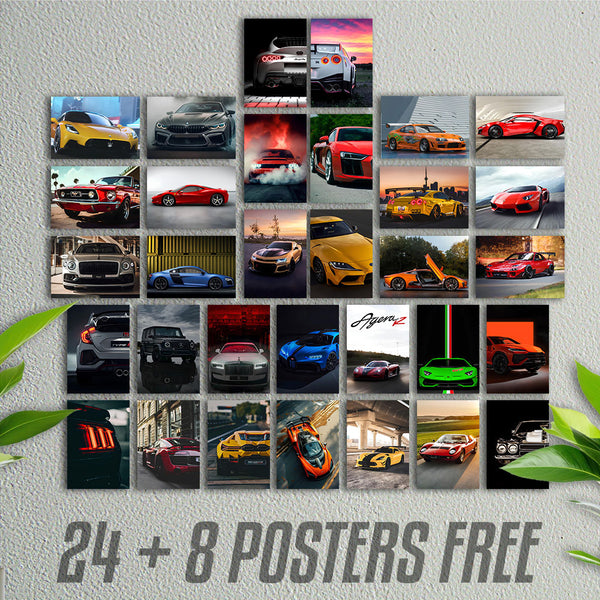 Supercar Collage Kit (Set Of 32)