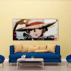 Luffy Quote Split Poster