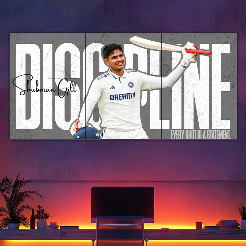 Shubman Gill Discipline Split Poster