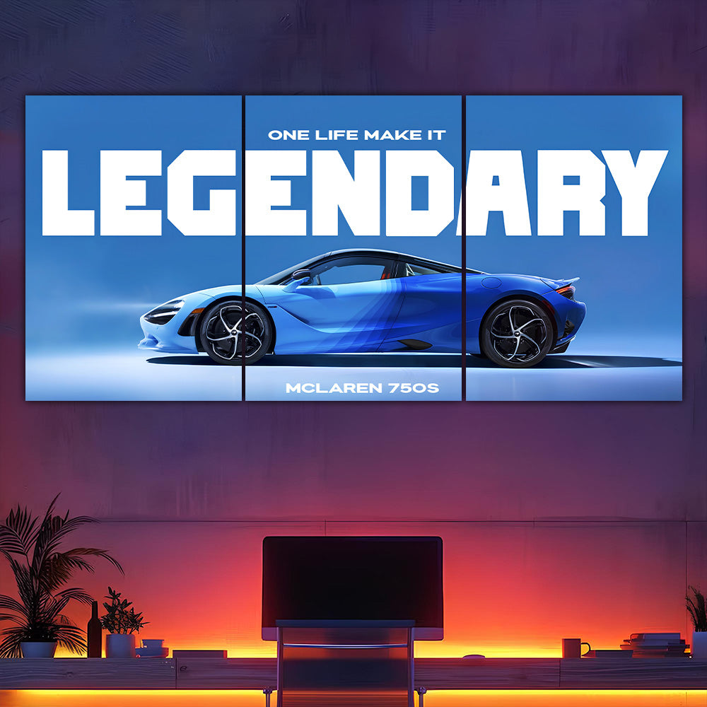 Mclaren 750s Split Poster