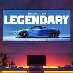 Mclaren 750s Split Poster