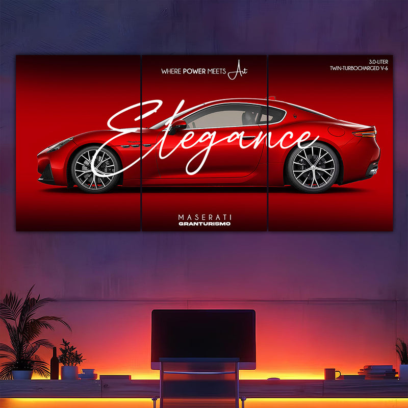 Maserati Granturismo Split Poster