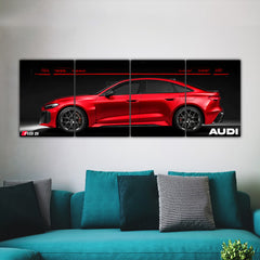 Audi RS5 4 Panel Split Poster