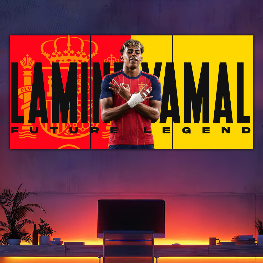 Lamine Yamal Split Poster