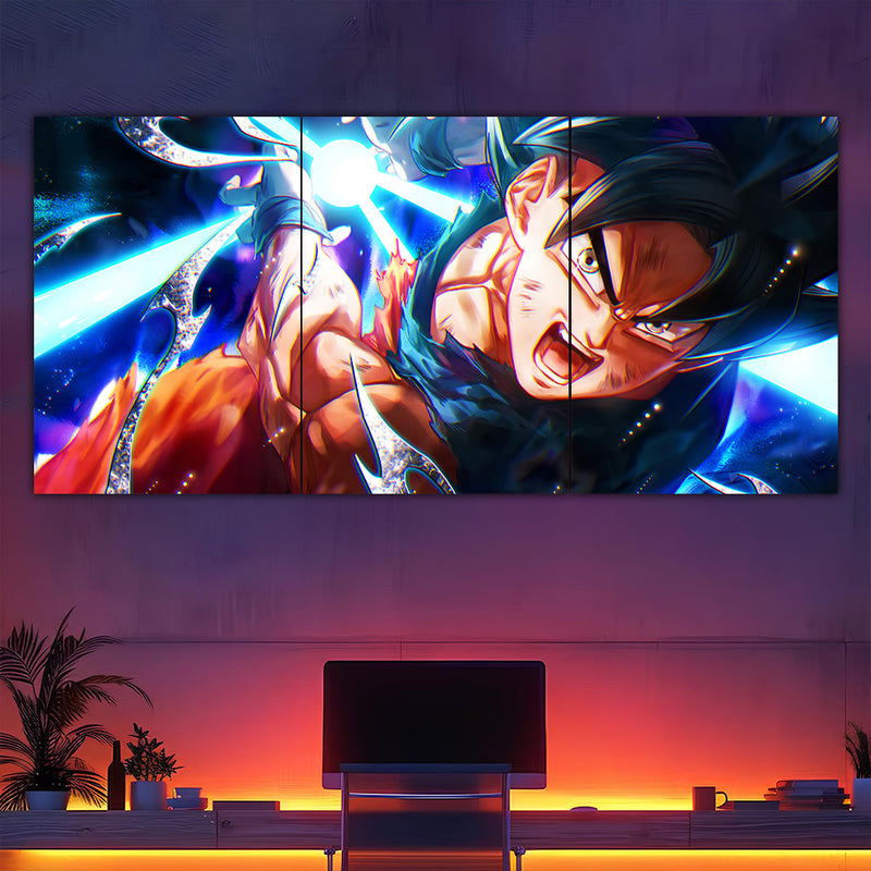 Goku UI Kamehameha Split Poster
