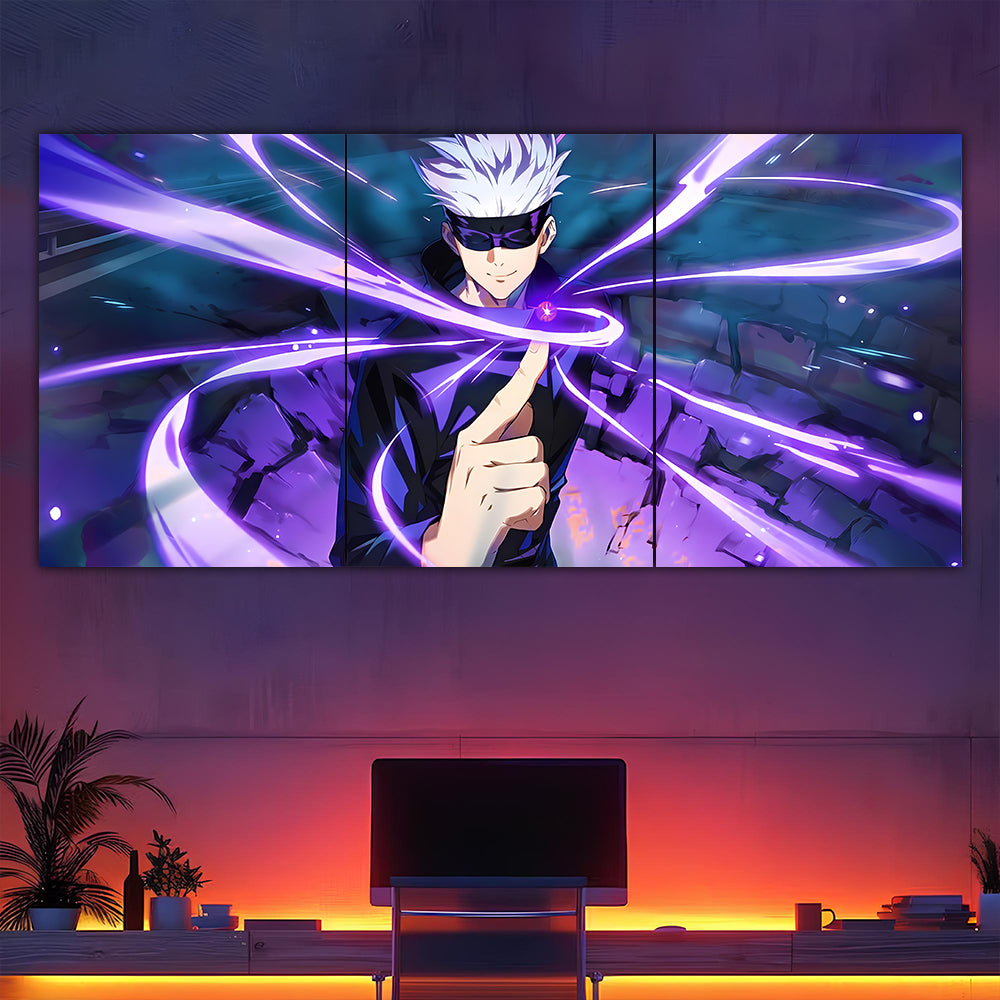 Gojo Purple Split Poster