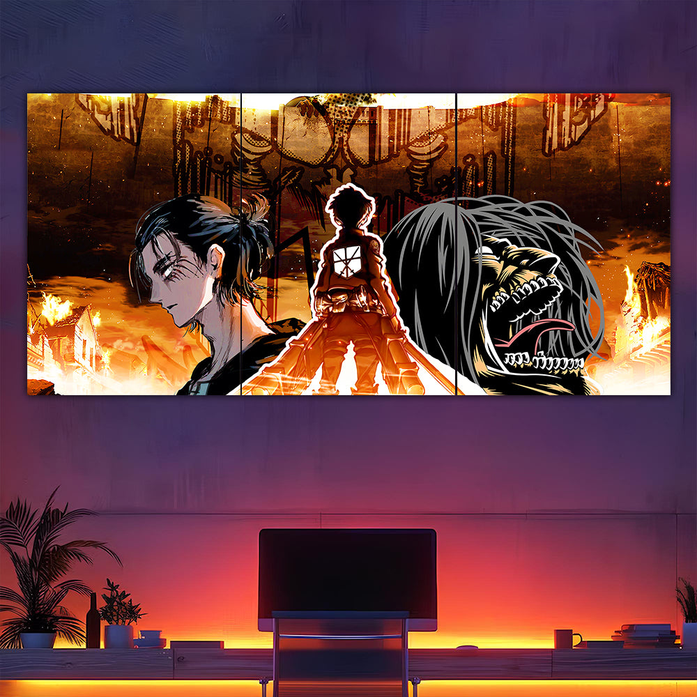 Eren Tribute Split Poster