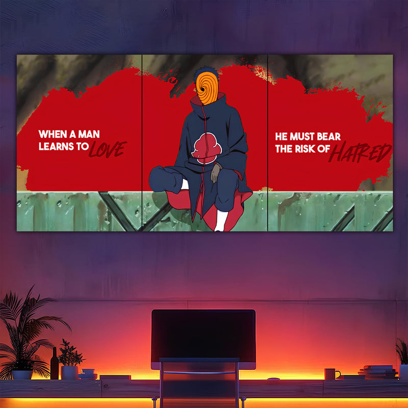 Obito Quote Split Poster