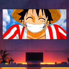 Smiling Luffy Split Poster